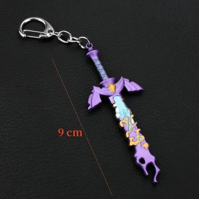 Game Tears of The Kingdom Link Hero Master Sword Keychain Breath of the Wild KeyRing Metal Chaveiro llaveros Fans Souvenir Gifts