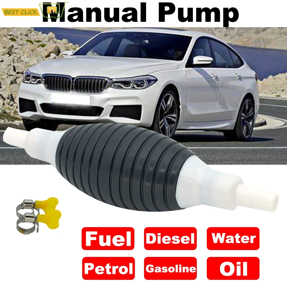 
Car Tank Fuel Transfer Pump Tank Sucker Manual oil gasoline pump truck and car fuel tank plus urea Suction pipe 