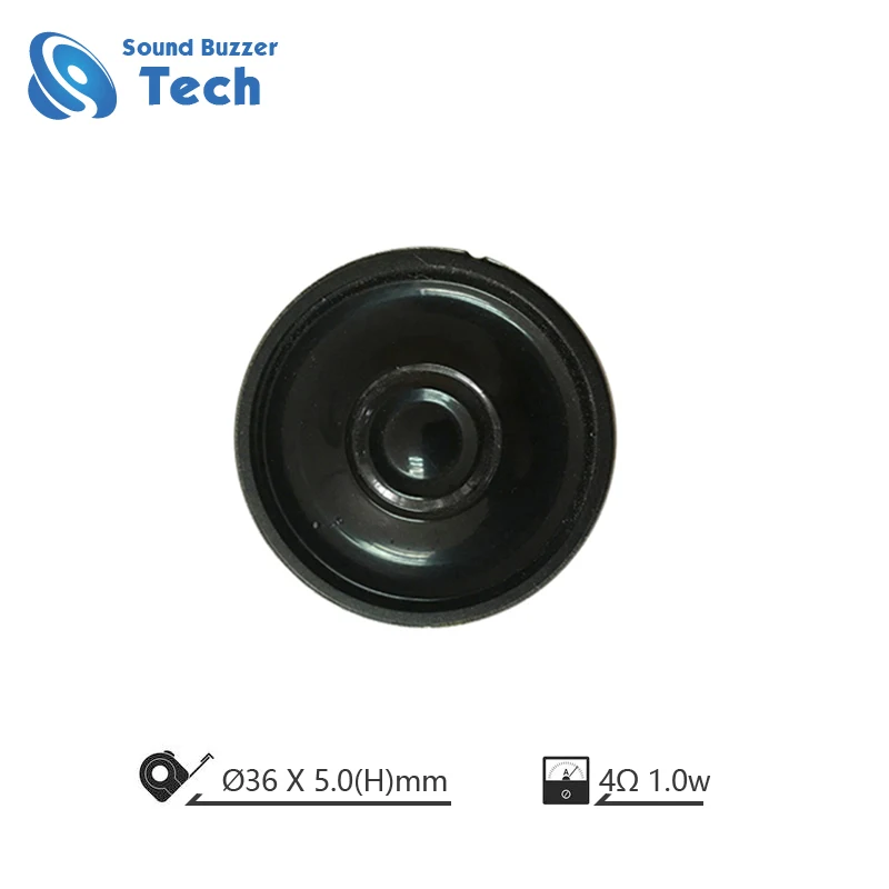 New design dynamic speaker for talking pen 36mm horn 4ohm 1w mylar cone speaker driver unit