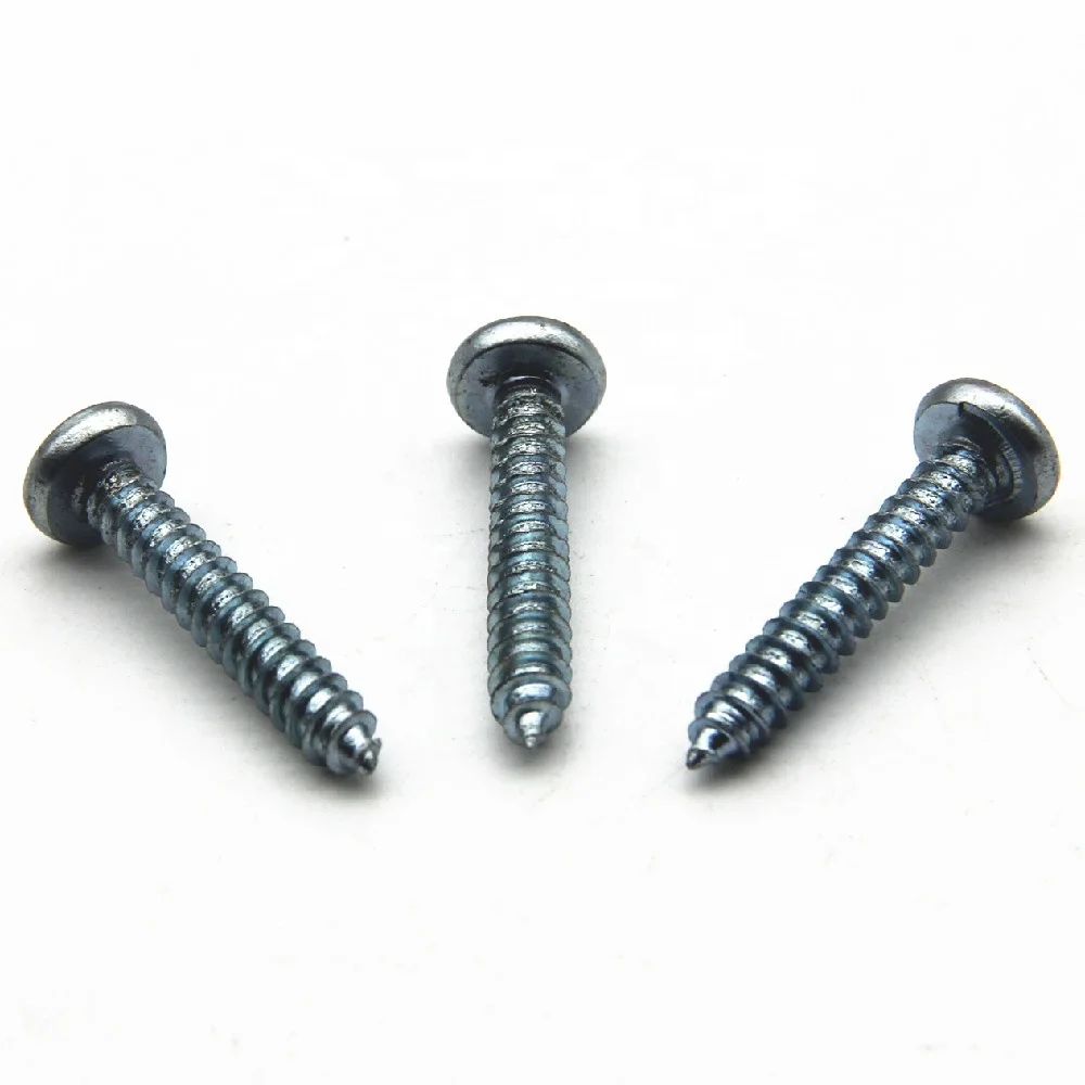 steel C1022 hardened zinc plated pan head pozi drive self tapping wood chipboard screw