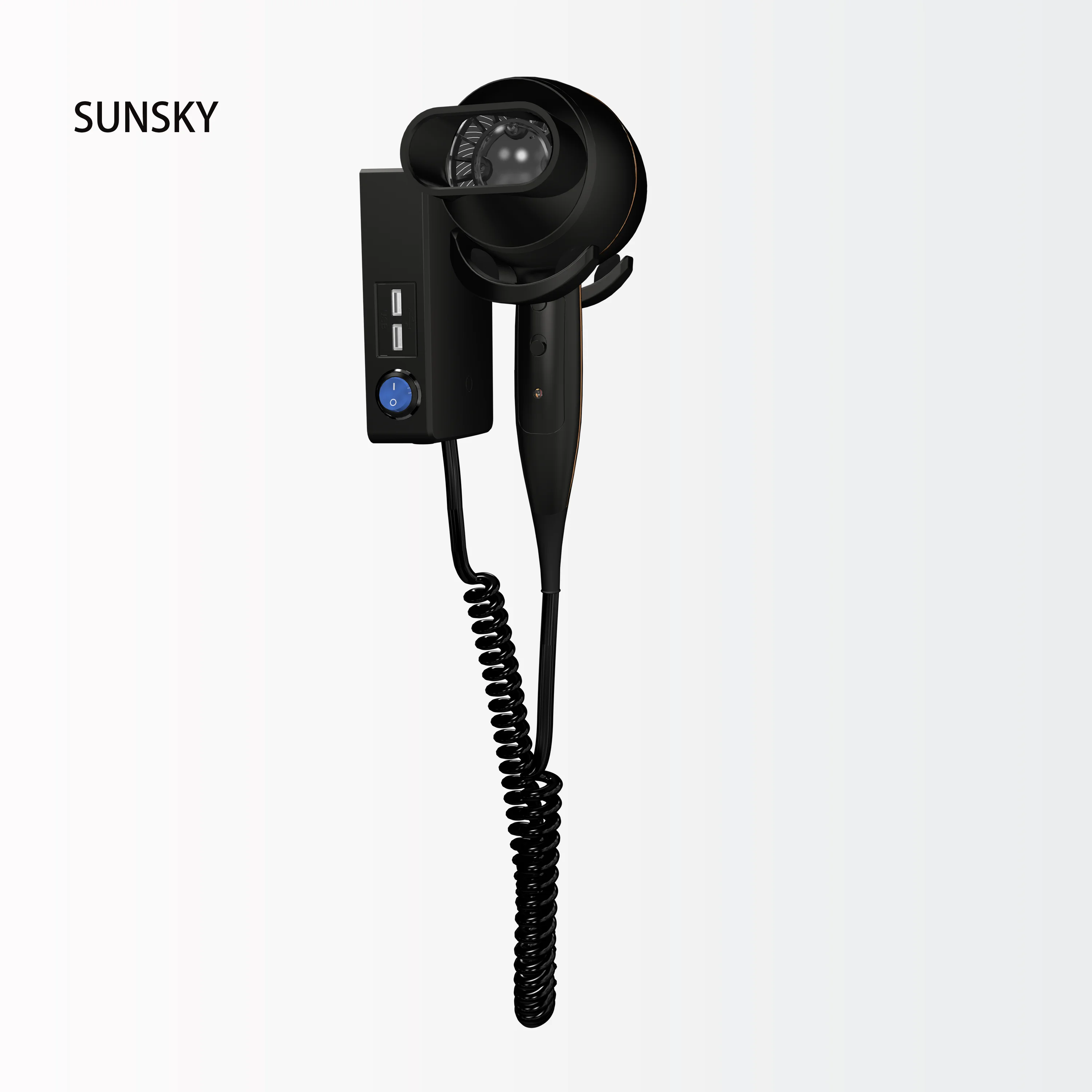 Factory Wholesale Low Price Wall Mounted Hotel Hair Dryer Hair Car Electric Blower Dryer Bathroom Waterproof Dc Motor Hair Dryer