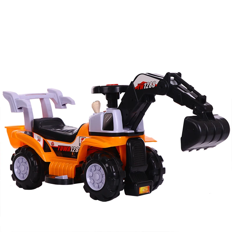 Children Electric Excavator Can Sit Or Ride On Toy Hook Machine Engineering Vehicle Kids Toy Car