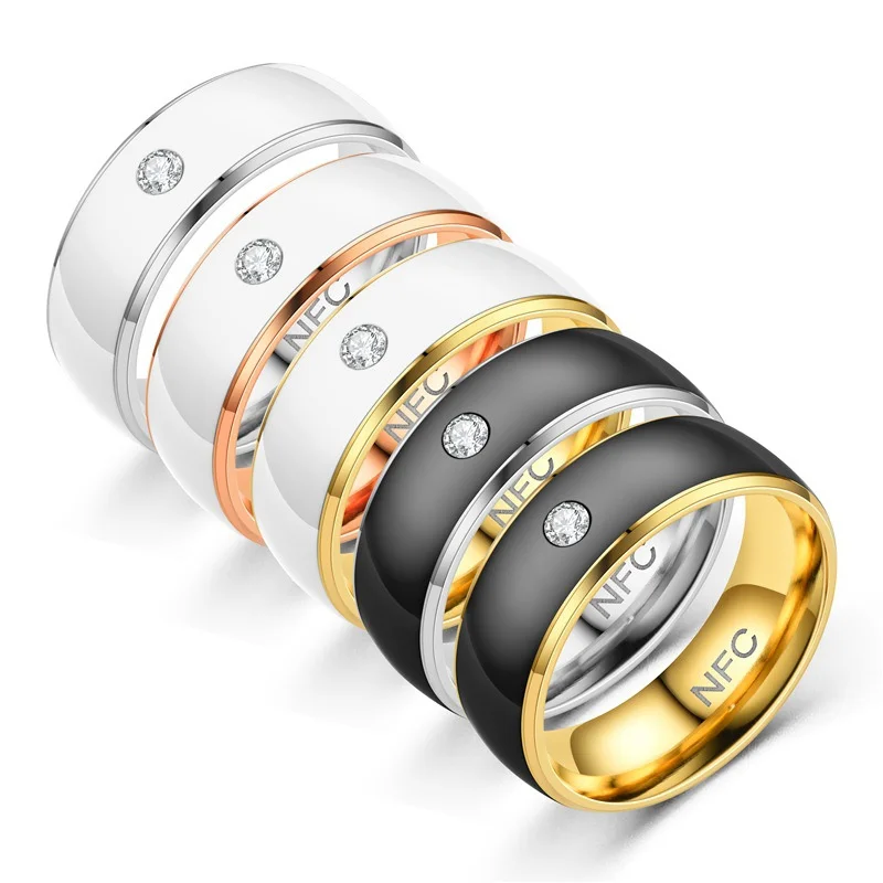 Лидер продаж кольца Nfc Fidget со светодиодной подсветкой титановое стальное кольцо