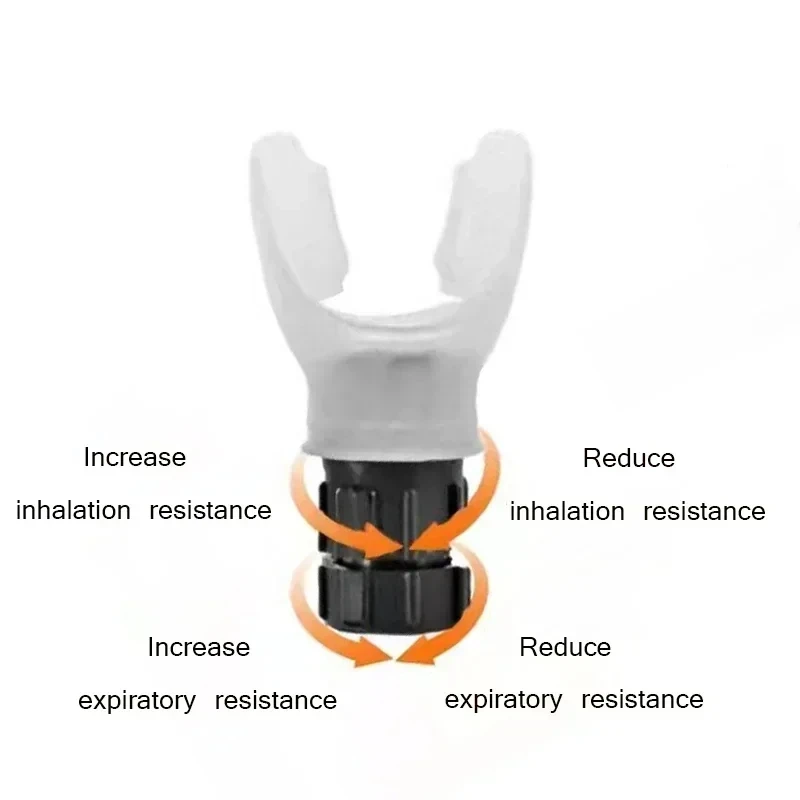 Breathing Trainer Exercise Lung Trainer Silicone Mouthpiece Exercise Training Equipment For Household Healthy Care Accessories