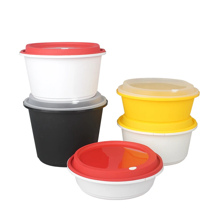 LOKYO microwave round pp plastic meal prep round soup bowls food packaging disposable plastic bowl