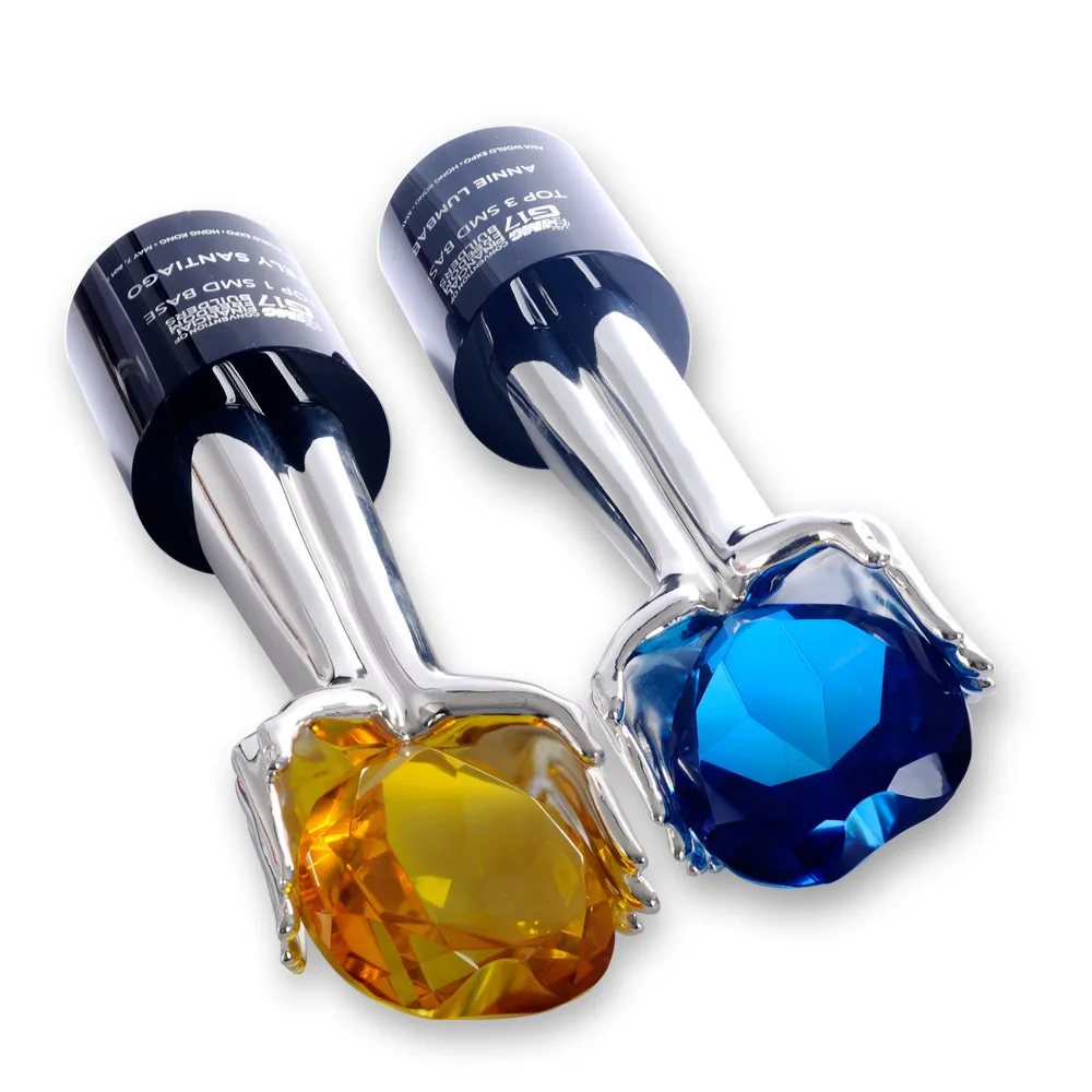 Heart diamond glass plaque crystal Souvenir Engraving crystal glass trophy custom Crystal Award Plaques