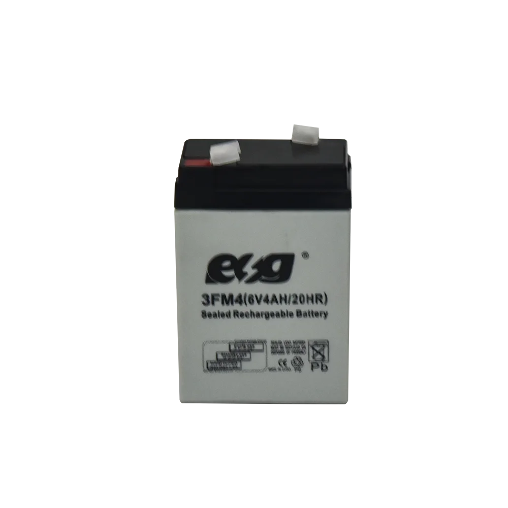 Low Self-discharge Rate Brand New Rechargeable Sealed Lead Acid Replacement Battery 6V 4AH Maintenance Free UPS Batteries