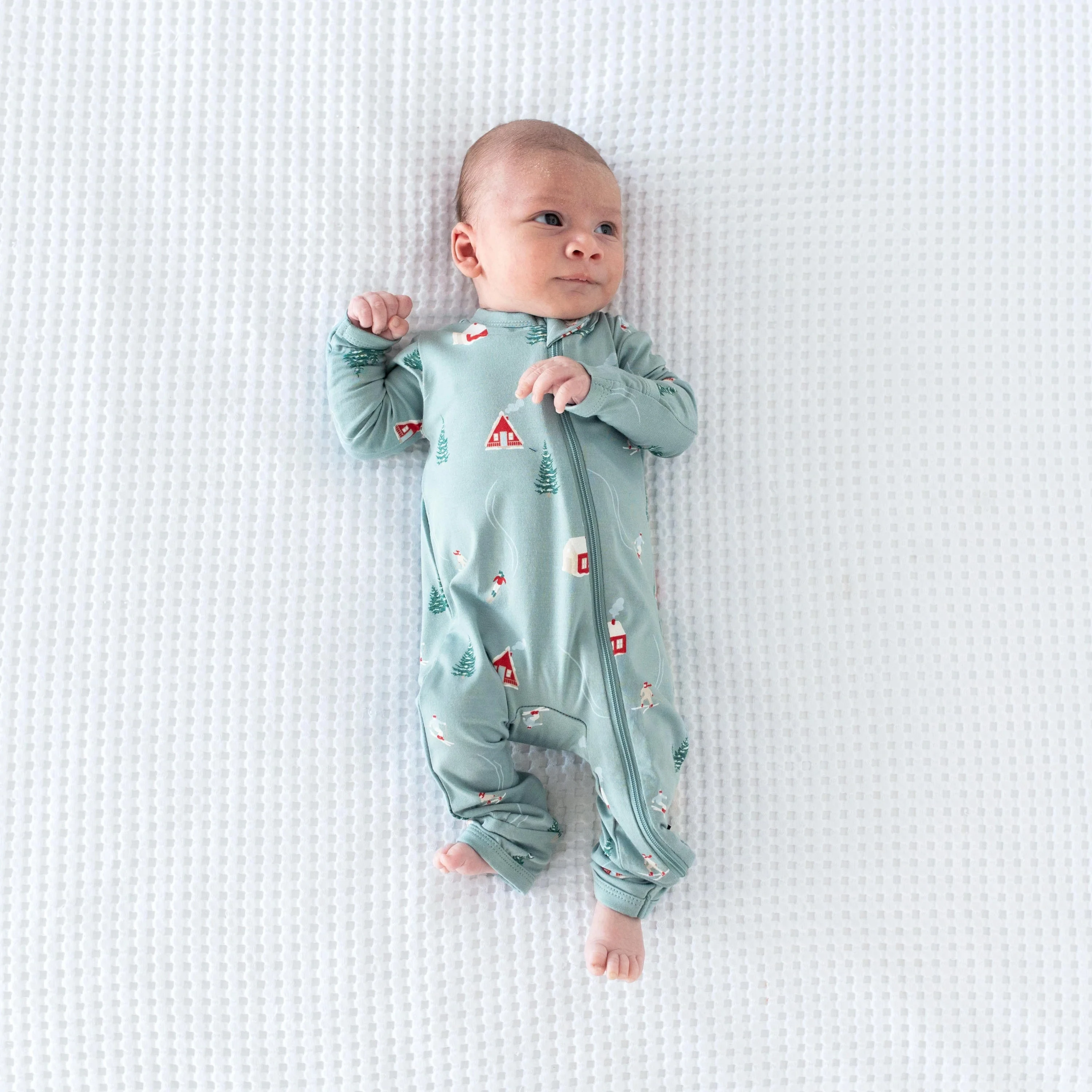 From Newborn to 24 month size chart baby organic bamboo zipper romper clothes