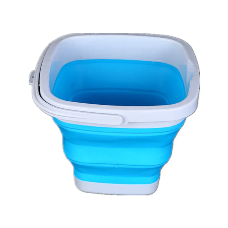 Foldable Silicone Basket Storage Plastic Portable Car Wash Buckets Beach Bucket Plastic Bucket