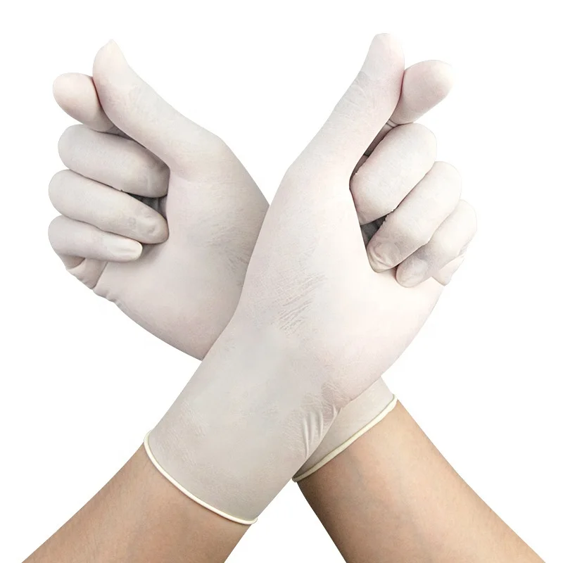 
Latex Examination Gloves Medical Hand Latex Powder Free Cheap White Medical Materials & Accessories 7 Years Pieces EN455 