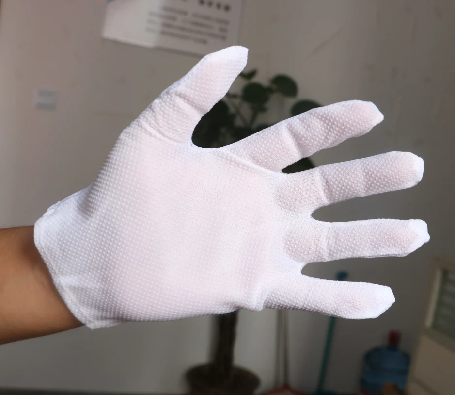 
Comfortable and breathable anti static disposable esd fabric working gloves 