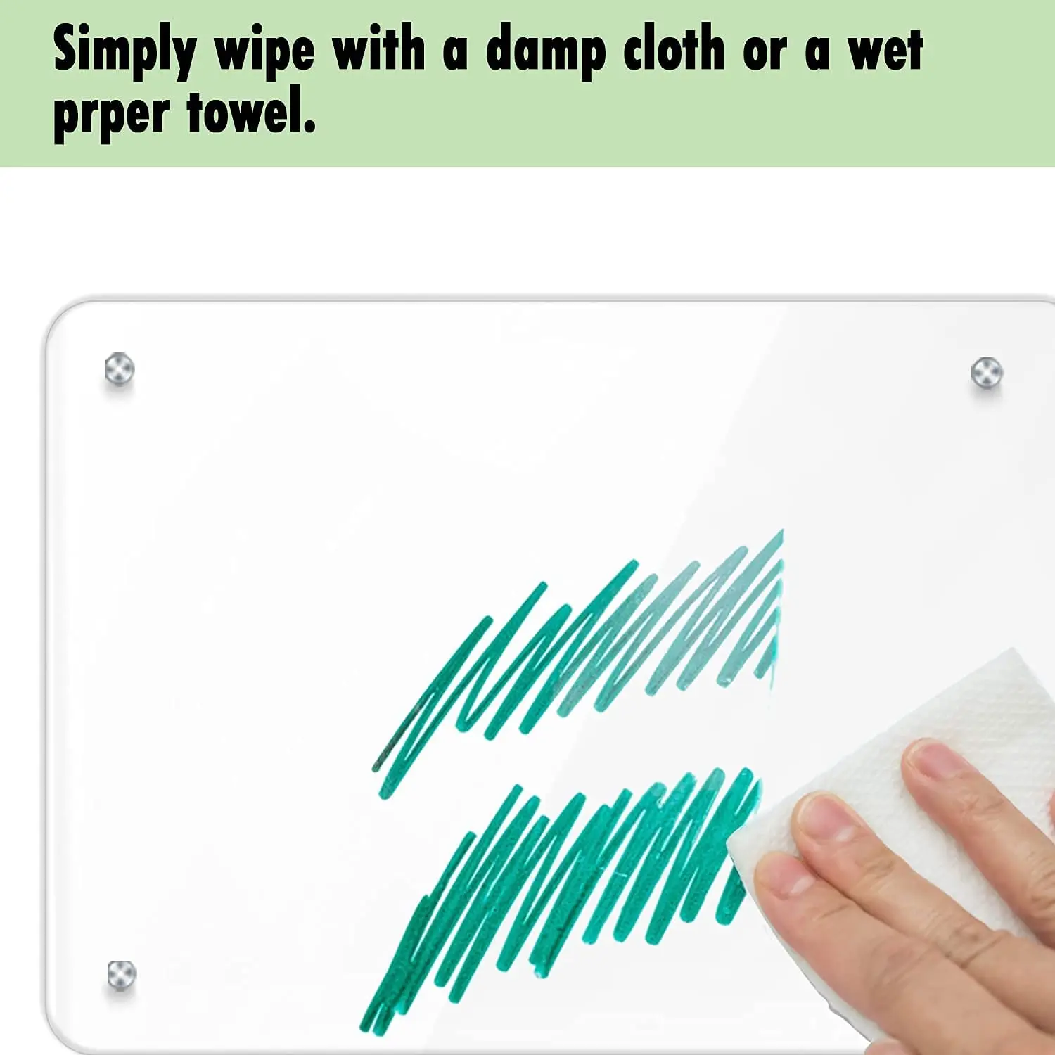 Transparent Custom Clear Acrylic Whiteboard Magnetic Dry Erase Board Calendar For Refrigerator Children