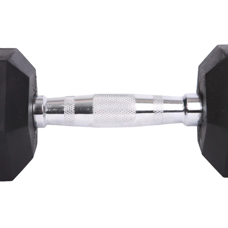 
Weight Lifting Rubber Coated Hammer Strength Hex Dumbbell 