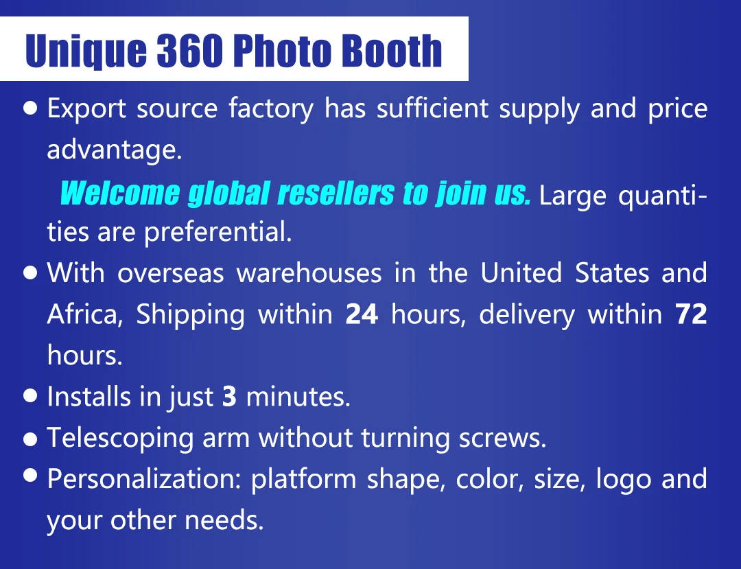 Studio Cabine 360 Photo Booth Party Set 360 Photo Booth Parts Arm Ordering Now Send Nice Gifts