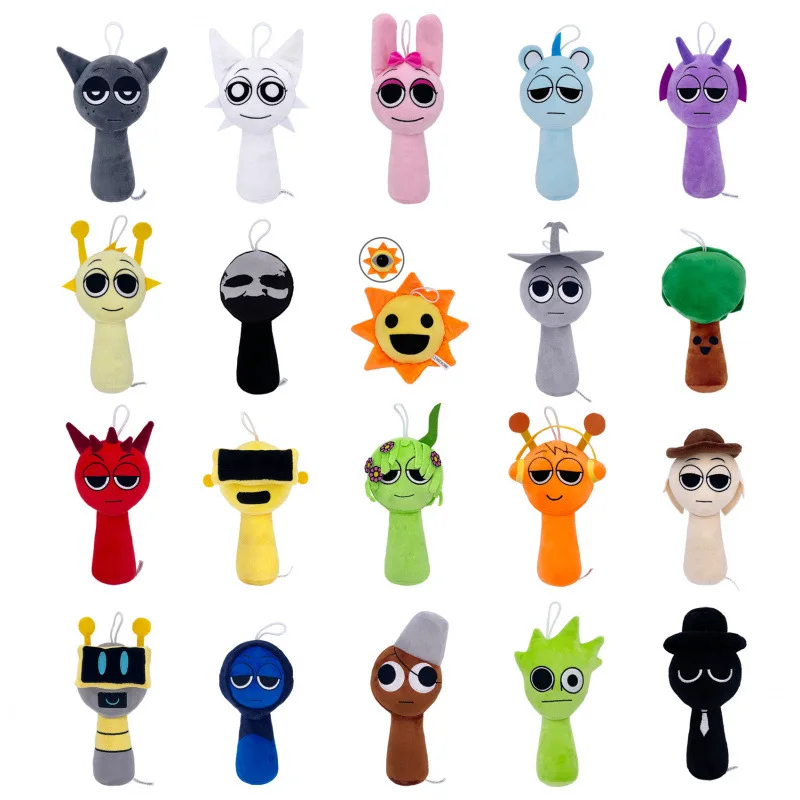 Оптовая продажа плюшевая игрушка аниме фигурка Sprunki мягкие игрушки Plushie peluches