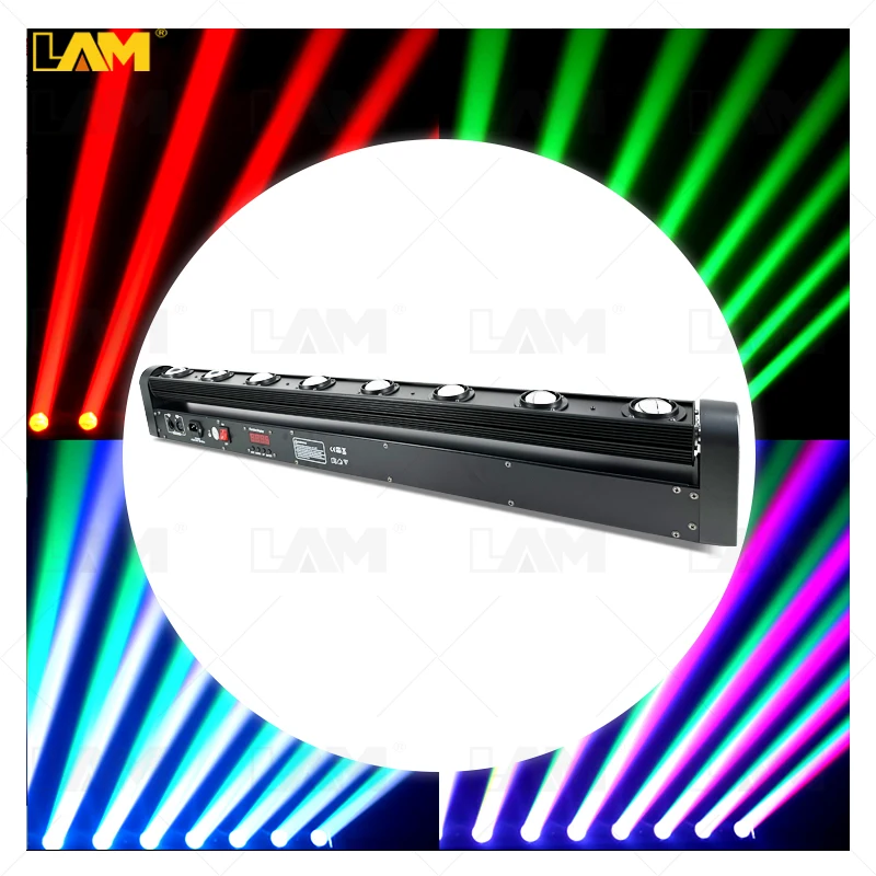 Best Seller Led Bar Club Lights 8 Eyes Rgbw Beam Moving Head Dmx512 Stage Lighting 8x10w Dj Disco Led Light Bar