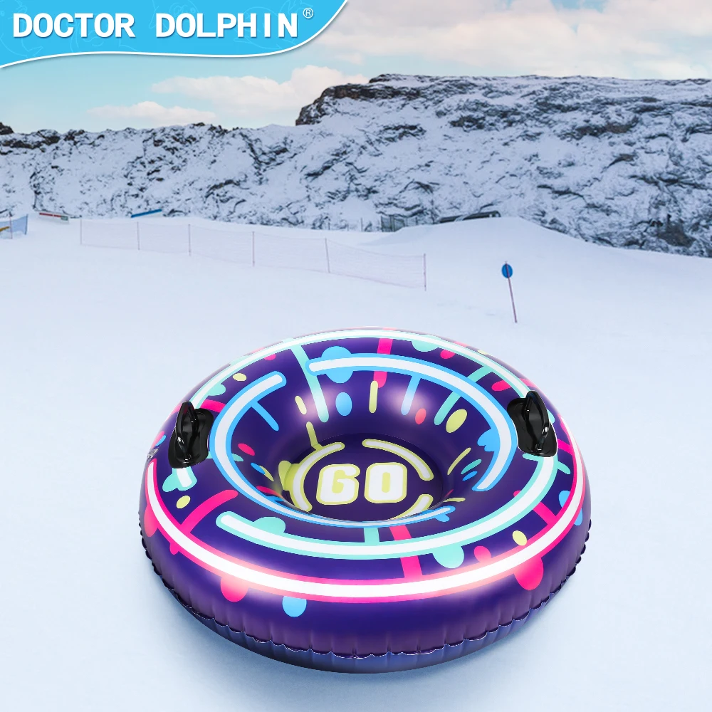 Doctor Dolphin PVC Inflatable Play Fashionable Style Winter Skiing Circle Snow Skiing Equipment