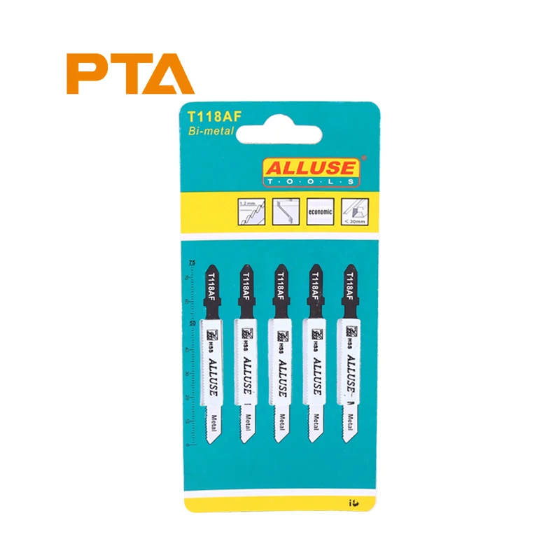 T118AF Jigsaw Blade BIM T-Shank Straight Cutting for Thin Sheet Metal