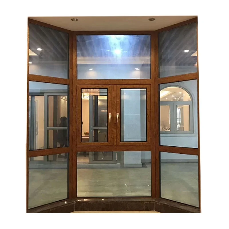 
Latest design french casement window hardware aluminium horizontal double glazed windows Soundproof casement window 