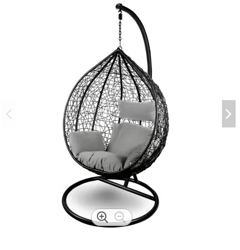 Hot sale outdoor patio furniture rattan swing Chairs Single Patio Swings Balcony Ceiling Rocking Cushion