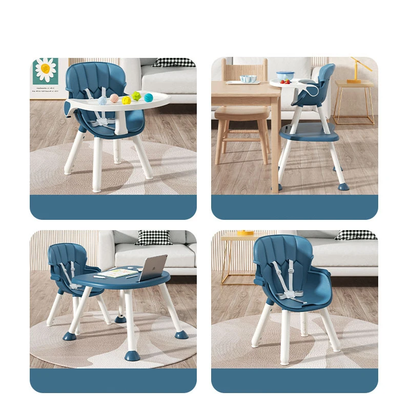 High Feeding Portable Rocking In 1 Plastic Foldable Table Car 3 Children Eat 4 Baby Chair For Dining