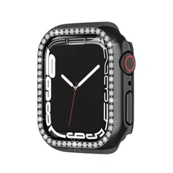 Роскошный чехол для часов Apple Watch 41 мм 45 ПК Алмазный наручных Iwatch серии 7 яркое