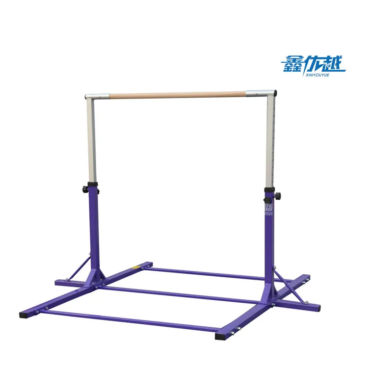 
Horizontal Bar Folding Children Junior Height Adjustable Gymnastics 