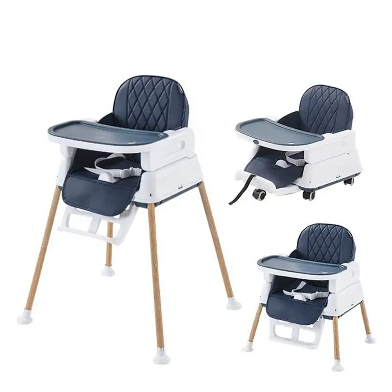 Baby Furniture  High Chair Adjustable Baby Chair feeding wooden booster for babe eating feeding seat