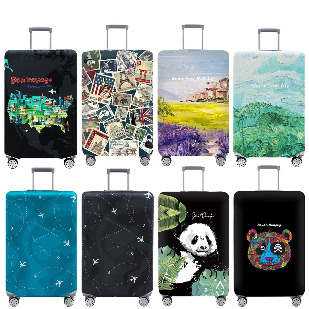 Trendy thickened elastic luggage case luggage protection case pull rod travel case cover dust cover