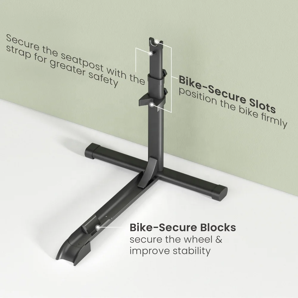 LBS-05 Freestanding Vertical Bike Stand Rack Upright Floor Stand for Garage Indoor Bike Storage