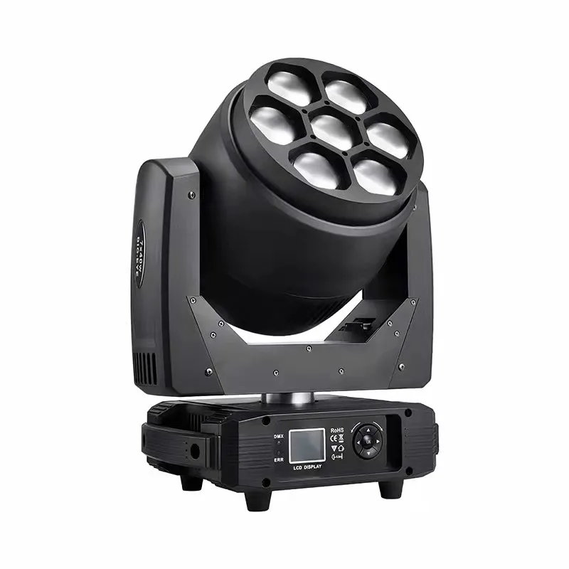 Bee eye 7x40W rgbw 4in1 zoom led moving head stage light dj disco DJ party light