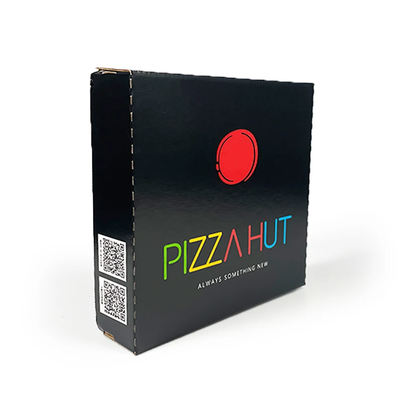 Reusable Wholesale Corrugated Paper Frozen Pizza Boxes 12 Inch Carton Delivery Pizza Packaging Box Custom Logo With Window