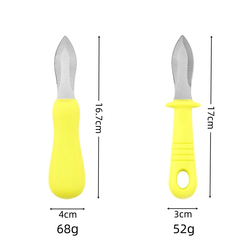 Kitchen Gadget Seafood Shucker Tool Oyster Shucker Shellfish Opener Stainless Steel Shellfish Clam Knife Oyster Knives