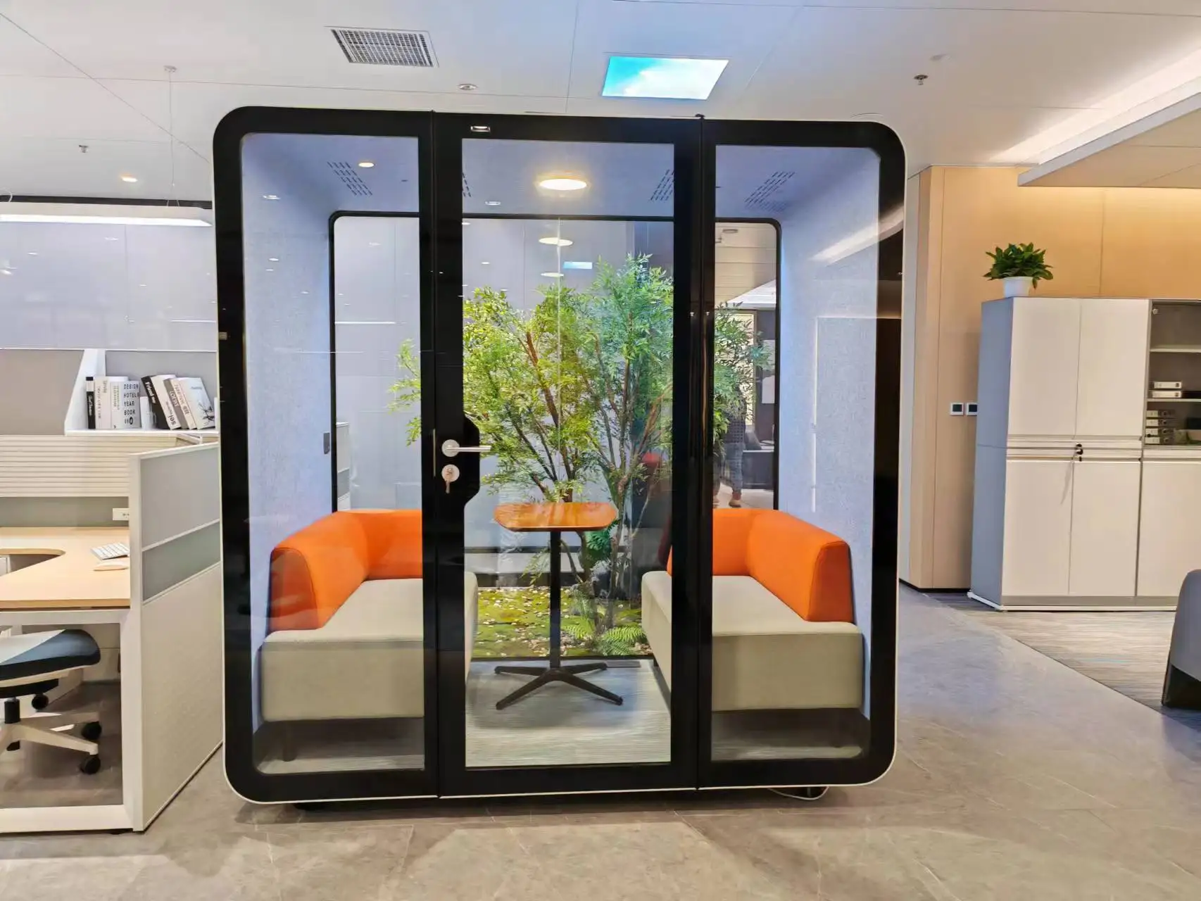 Modular soundproof private meeting room pods office 31bd noise reduction acoustic booth