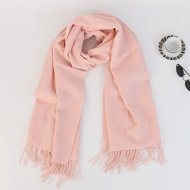 2022 new 200x70cm Women artificial Cashmere Pashmina Scarf Soft Hand Feeling Long Winter Warm Shawl Neck Scarves