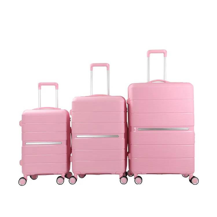 Best 20 28 Inch fashionable trolley suitcase Hard PP 4-Piece Universal Wheels Suitcase Set fashionable caster wheels lock wheels