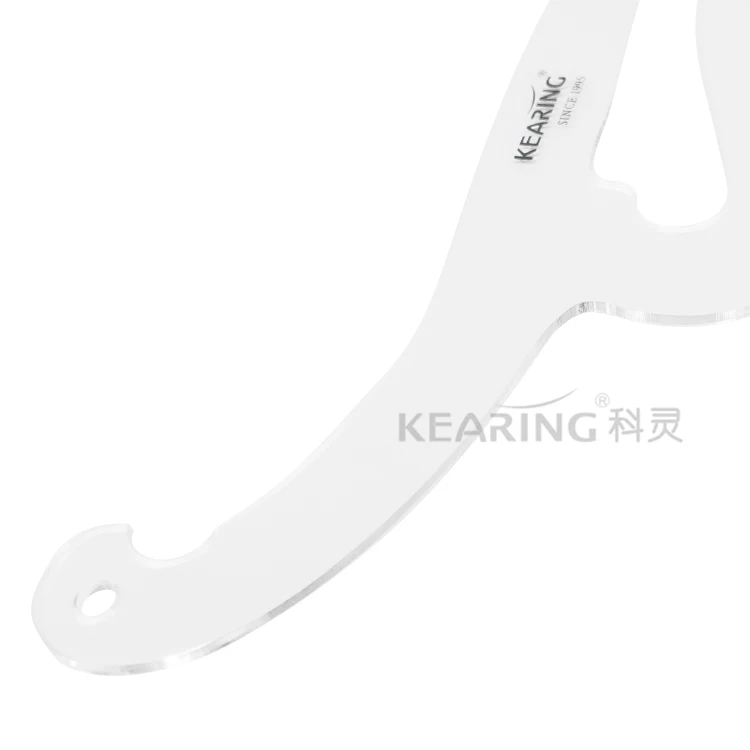 Kearing Transparent Rigid Acrylic Plastic French Curve for Pattern Making Fashion Design Drawing Irregular Curves PM1316