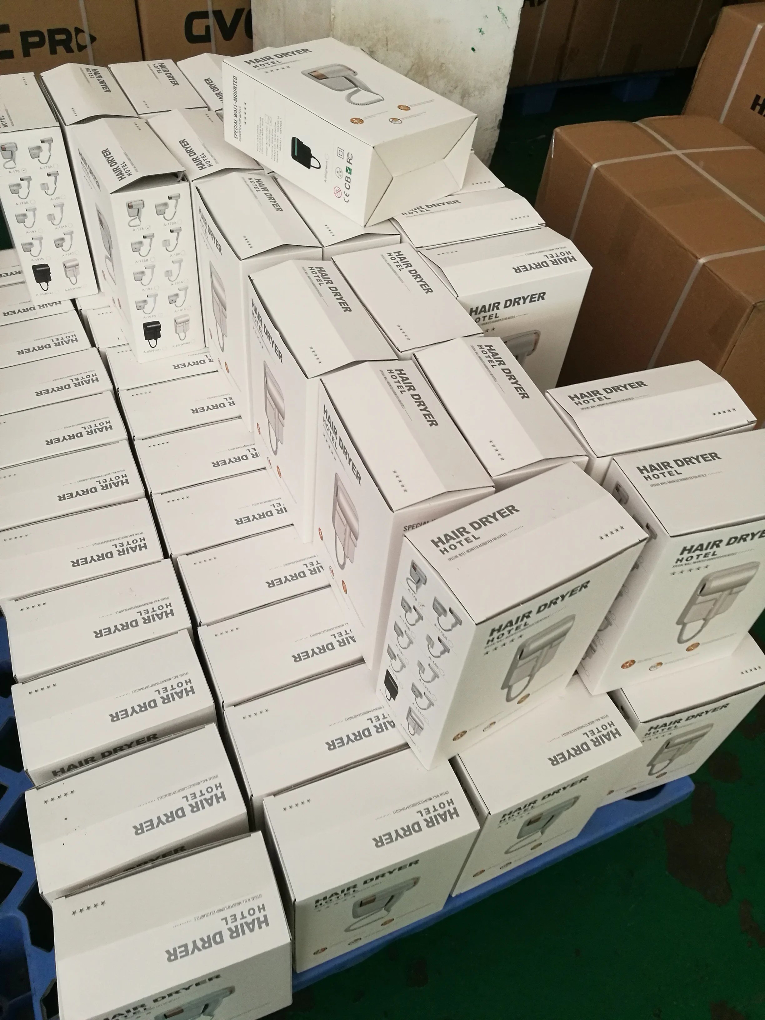 2024 Factory wholesale high-quality electric ABS hotel special wall-mounted electric hair dryer high power