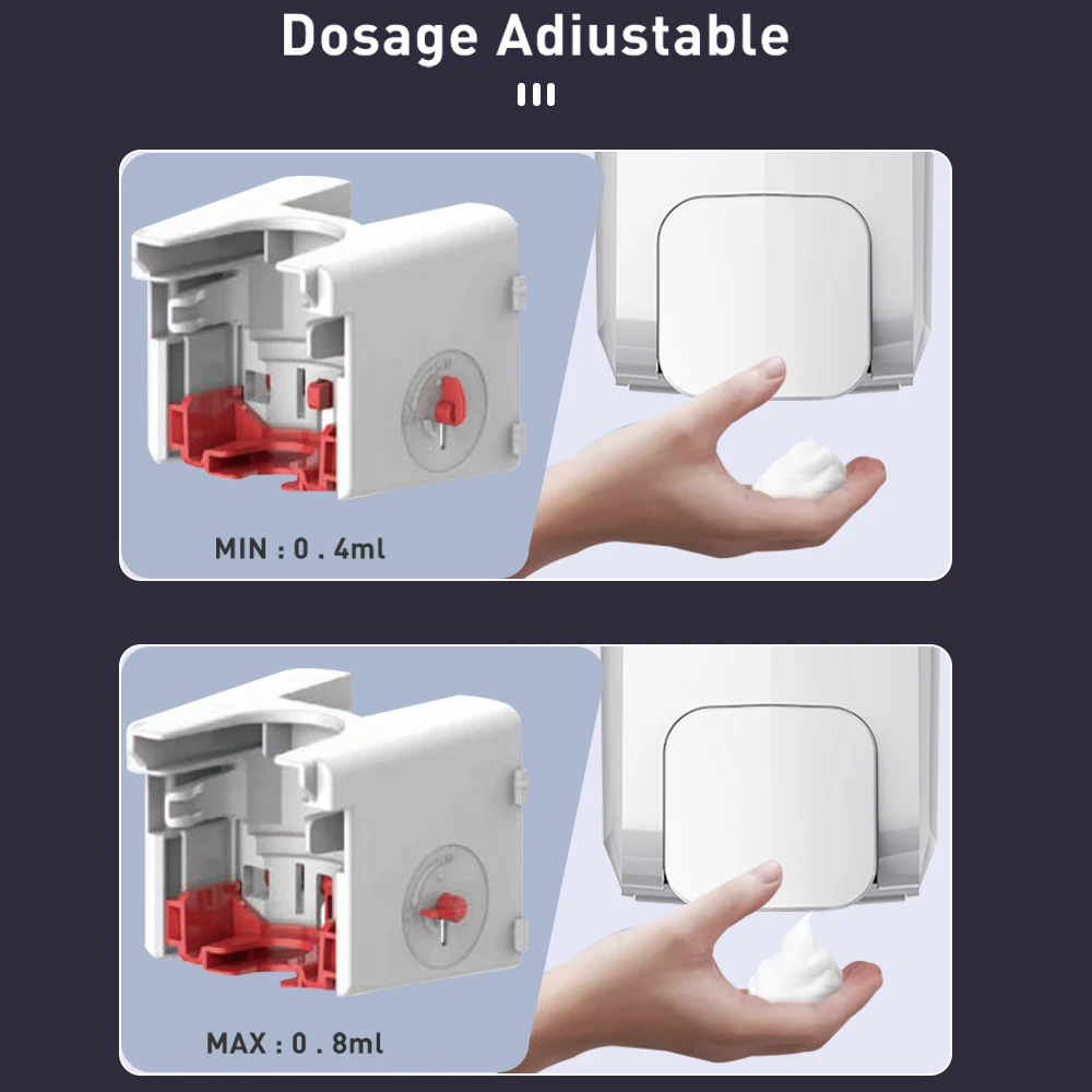 Plastic Dosage Adjustable Manual Sanitizer Gel Pump Dispenser Hospital Hand Push Foam Soap Dispenser