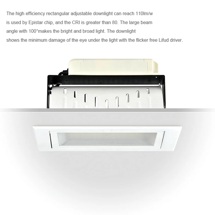 
Everything Trim Custom LED Daytime Running Cool White 28W 38W 48W 60W SMD LED Downlight Light 