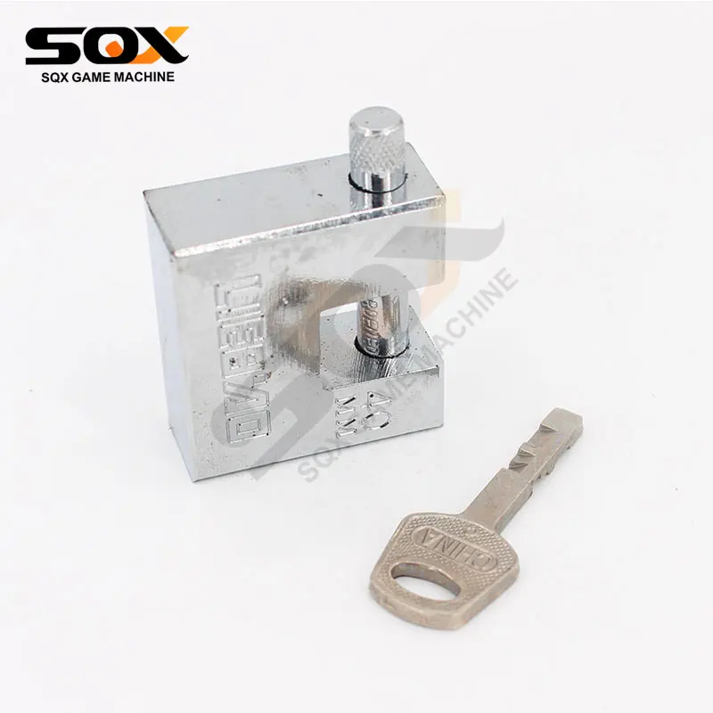 Durable heavy  matt nickel plated iron padlock waterproof Rectangular padlock