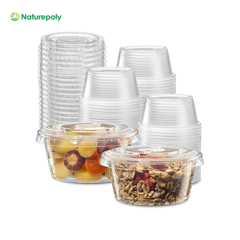 OEM OEM Customized Disposal Eco Friendly Tasse Cup Tasse Container Jelly Pudding Slime Snack Yogurt Sauces Portion Sauce Cup