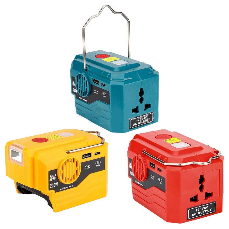 Открытый 110V-220V портативный инвертор подходит для Dewei Miwoqi 18V инструмент литиевая батарея