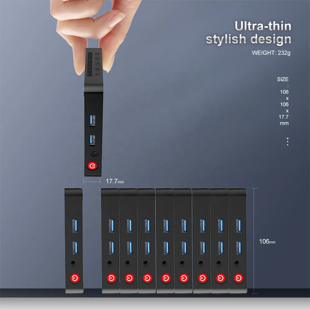 Mini PC Beelink T4 pro In-tel Apollo N3350 4+64GB 4K Dual HD MI USB3.0*4 WOL mini pc small computer for office business