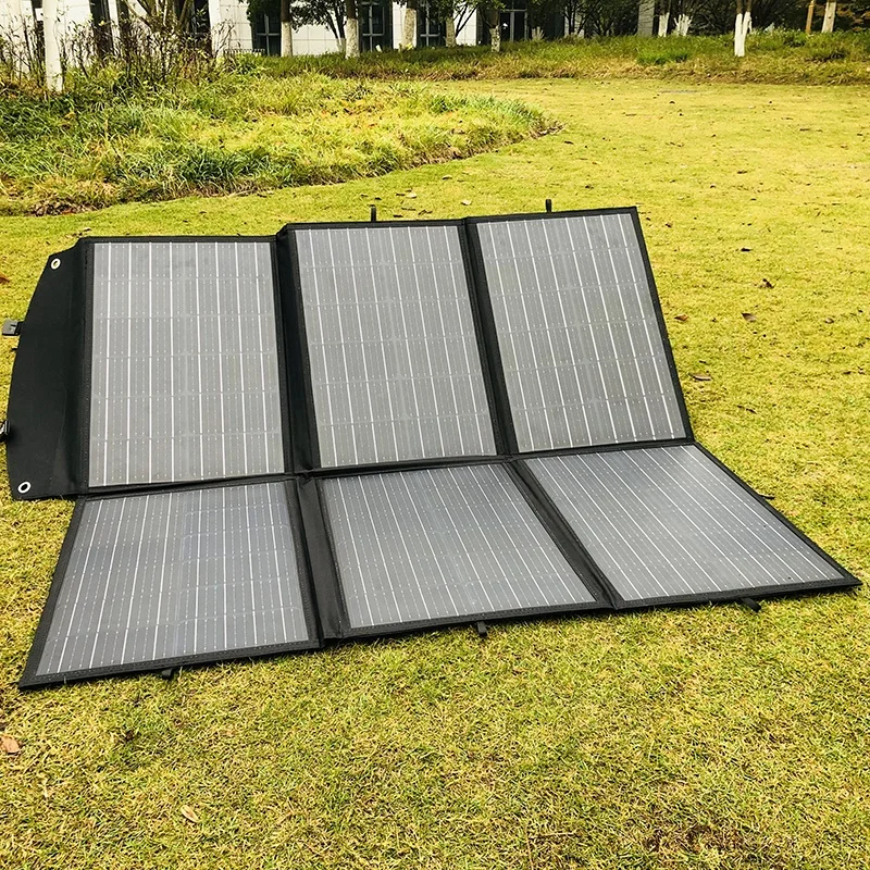 Factory price mobile flexible solar foldable panel generator 200 watt and battery system for home house