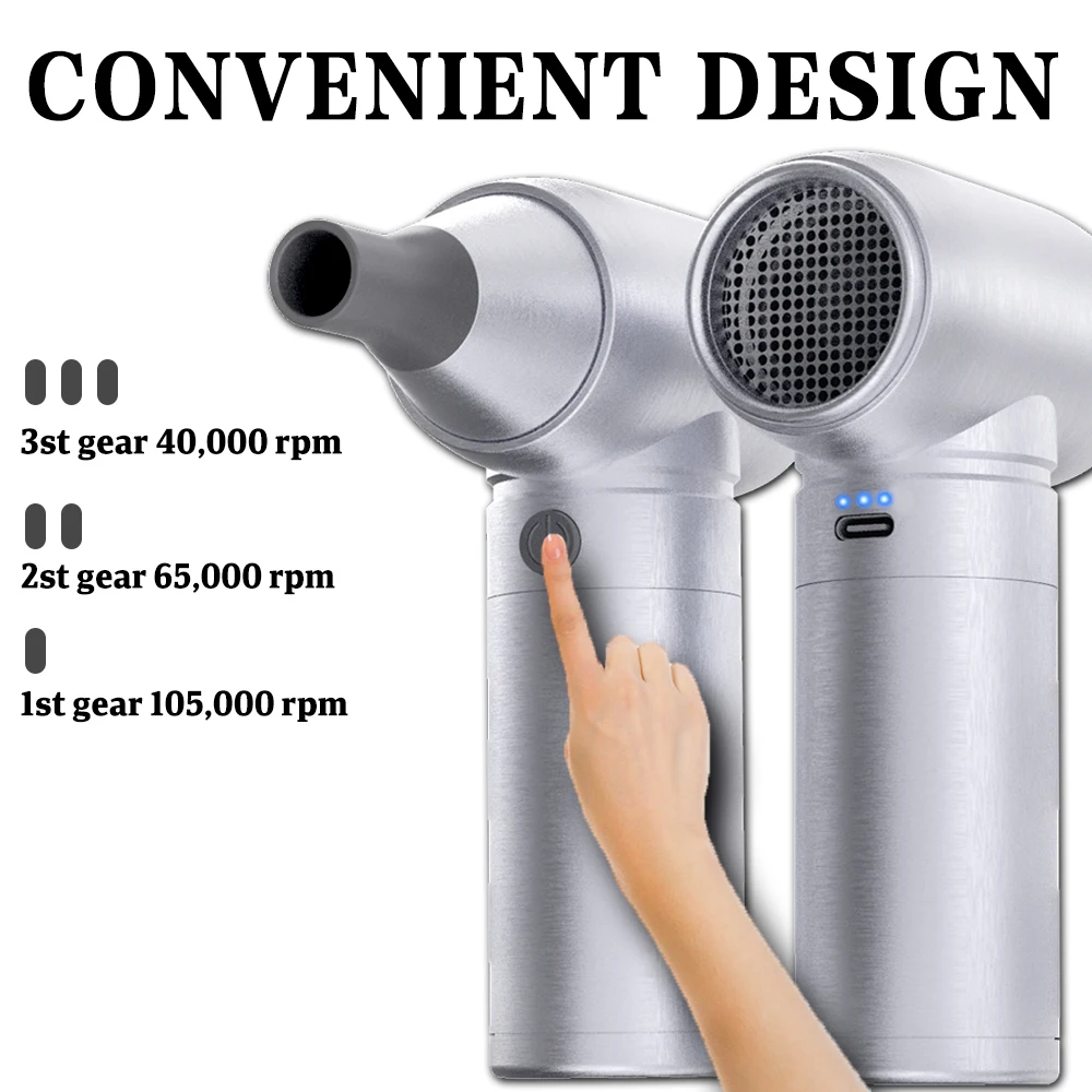 CROSSGUN Hotsale Turbo fan Mini Portable Turbo Fan Vertical Small Wind Turbine For Computer BBQ Air Dust Collector Cleaner