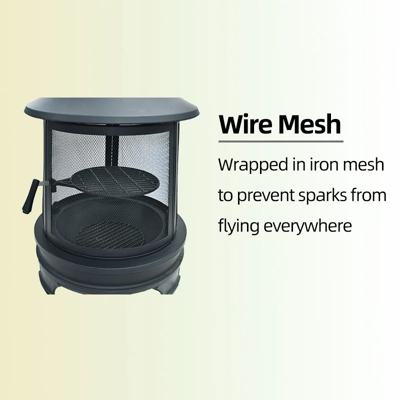 Wood burning steel outdoor fir pit metal fire pit wood fire pits