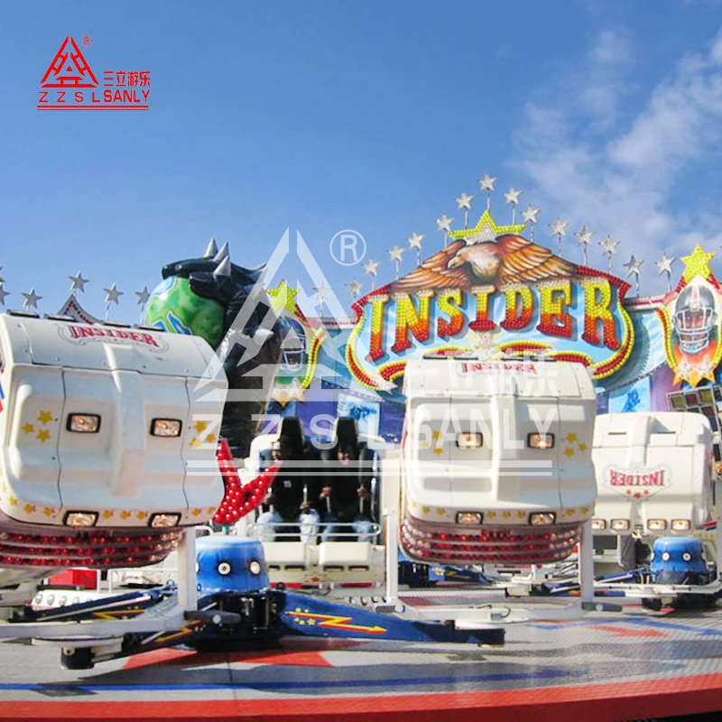 Outdoor Extreme Funfair Amusement Park Carousel Fun Rides Thrill Attraction Fairground Crazy Breakdance Break Dance For Sale