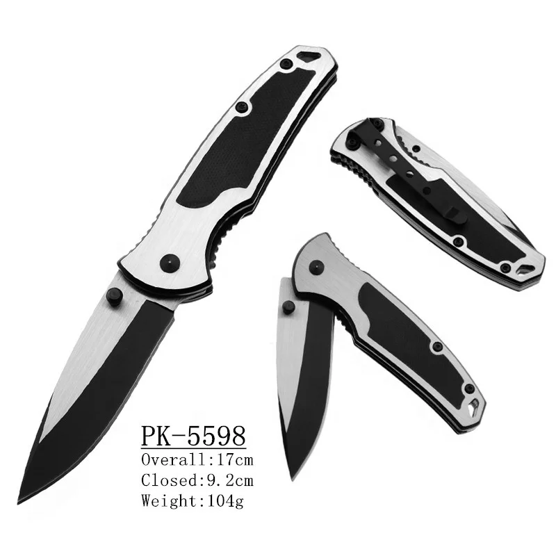 
Aluminum Handle Mini Stainless Steel Tactical Foldable Folding Camping Knife for Sale 