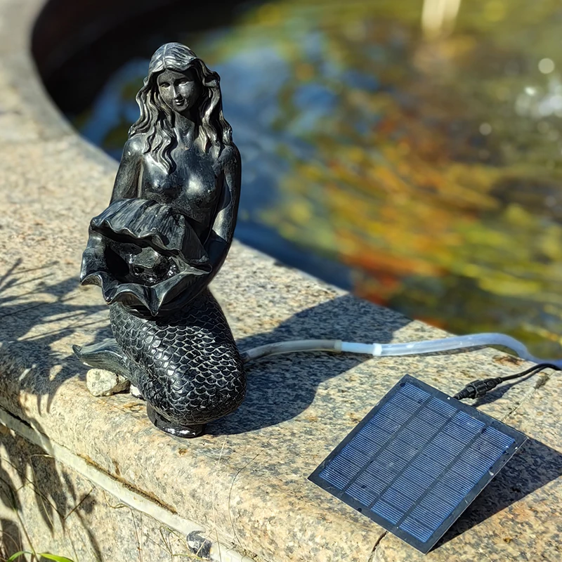 Hot sales miniature floating fountain solar waterfall fountain garden Floating waterfall fountain Small pump
